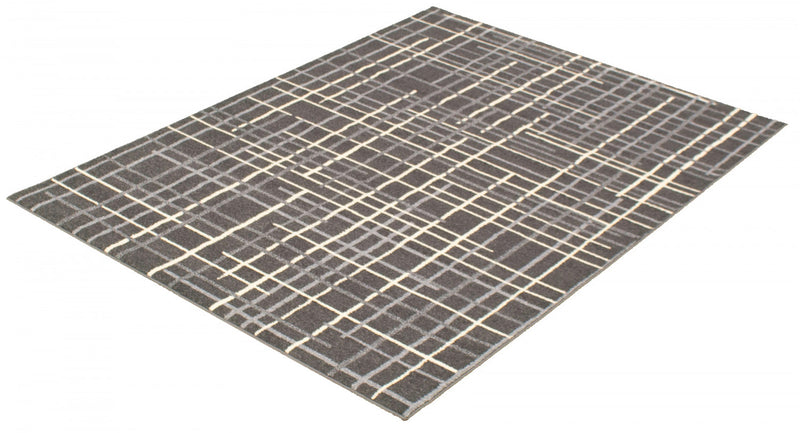 Taite Anthracite Area Rug - 3'11\" x 5'7\"