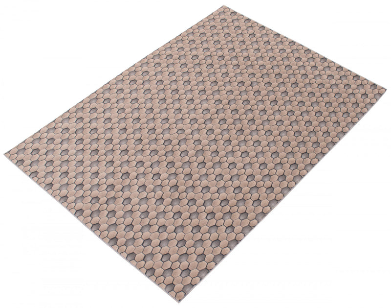 Ranger Taupe/grey Rug 6'7\" X 9'6\" Area Rug