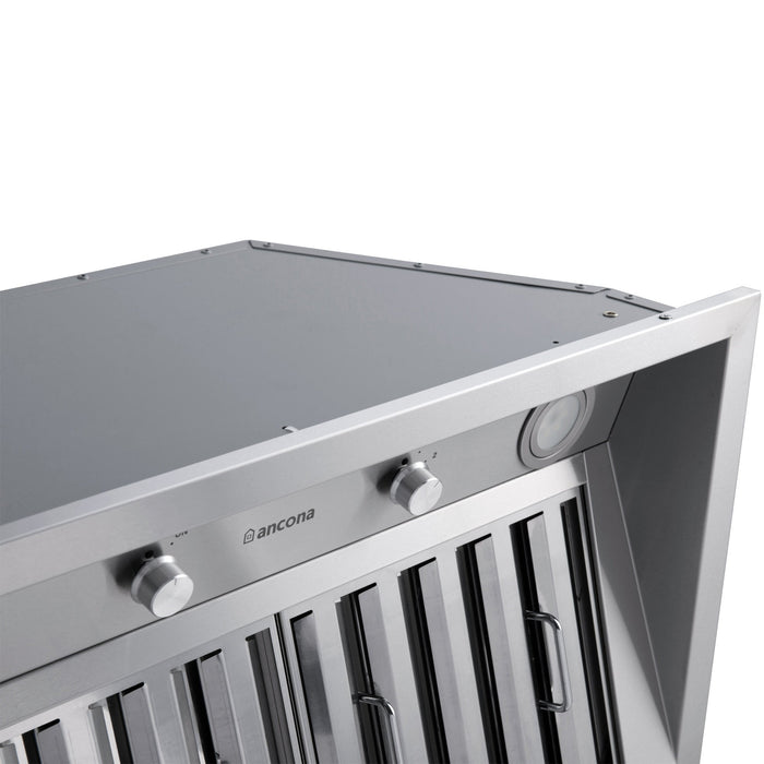 Ancona Pro 28\" Ducted Stainless Steel Insert Range Hood - AN-1329