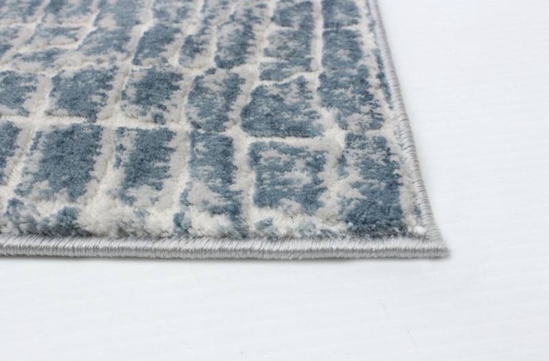 Kecia Blue/cream Rug 6'7\" X 9'6\" Area Rug