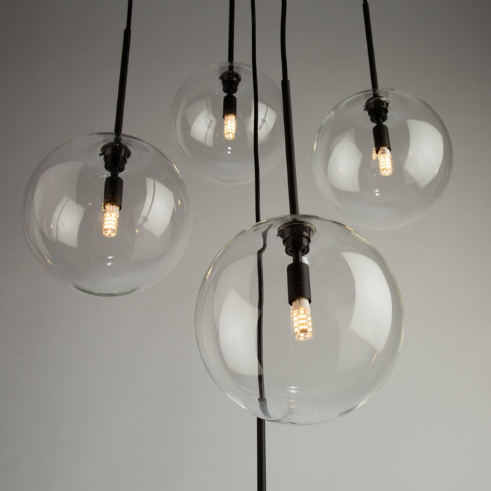 Pinpoint 5-Light Black Pendant