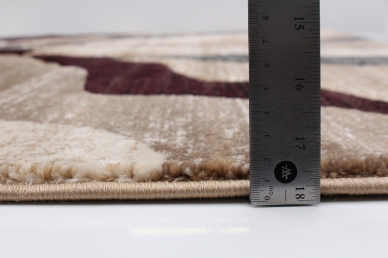 Mayoree Brown, Beige & Black Area Rug - 3'11\" X 5'7\" 