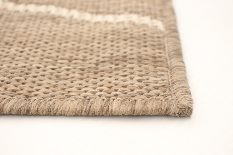 Sadie Abstract Taupe-Champagne Area Rug - 5'3\" x 7'7\"