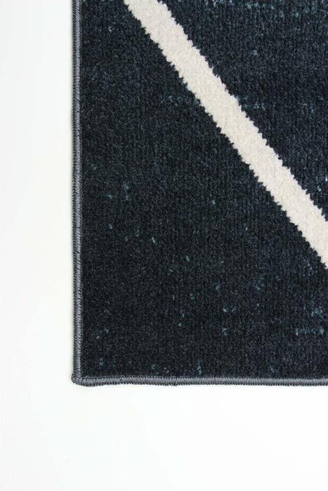 Kenza Blue Machine Washable Area Rug - 5'0\" x 7'0\"