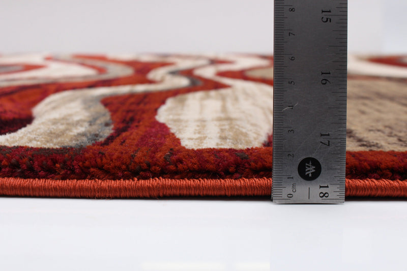 Allonah Red Area Rug - 5'3\" X 7'3\" 