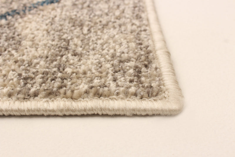 Grande Ivory/Blue 6'7\" X 9'6\" Area Rug