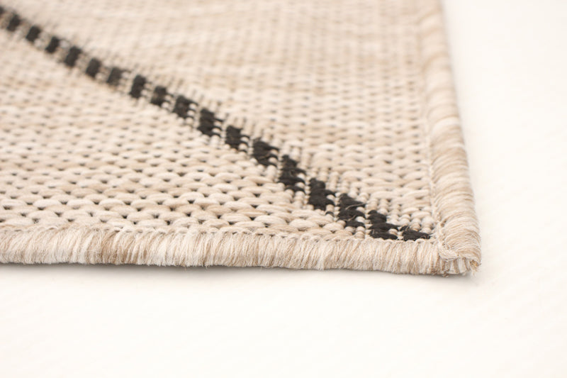 Sadie Abstract Silver-Black Area Rug - 5'3\" x 7'7\"