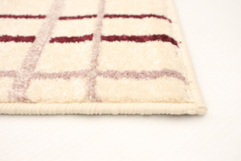 Taite Cream-Bordeaux Area Rug - 7'10\" x 10'2\"