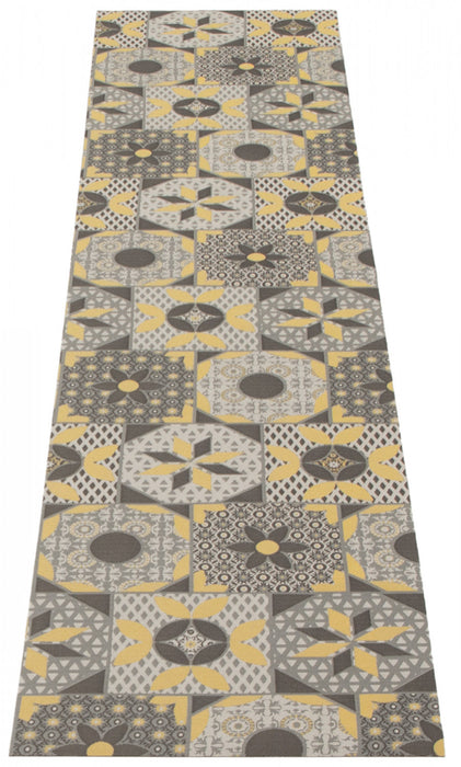 Bellezza Grey 2'2\" x 14'0\" Area Rug