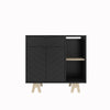 Nordika Gossip Accent Cabinet - Black