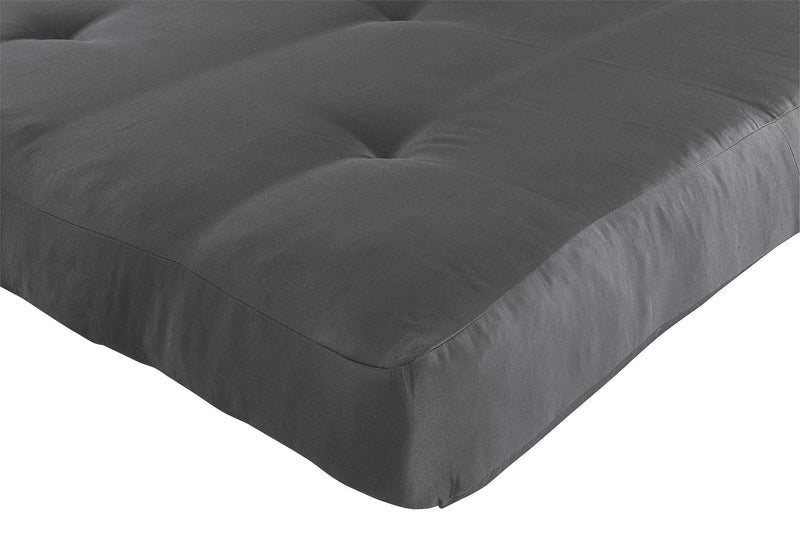 DHP Jayce 6\" Polyester-Filled Full Futon Mattress - Grey