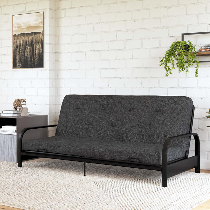 Signature Sleep Braga Full Bonnell Coil Futon Mattress - Dark Grey