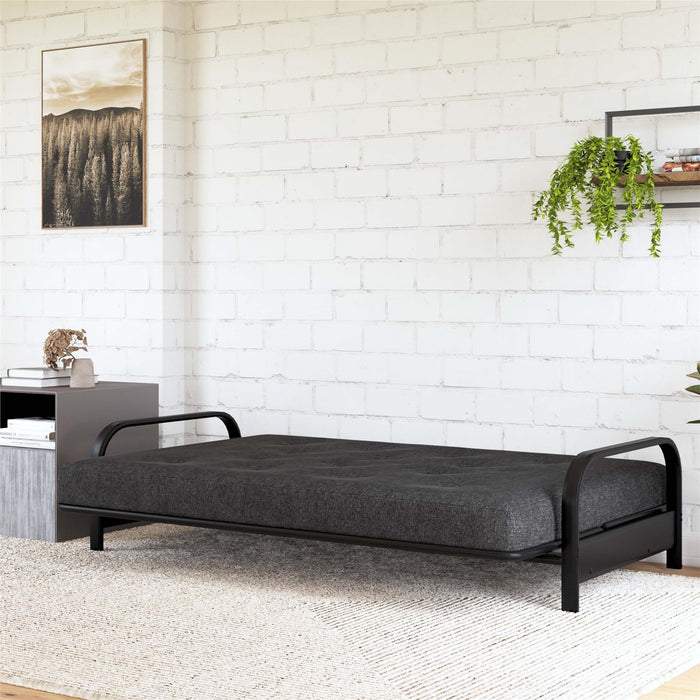 Signature Sleep Braga Full Bonnell Coil Futon Mattress - Dark Grey