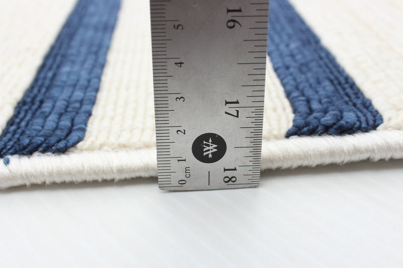 Talya Blue-Ivory 6'7\" x 9'6\" Area Rug