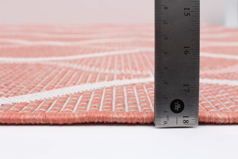 Neisha Abstract Coral Rug 6'7\" X 9'6\" Area Rug