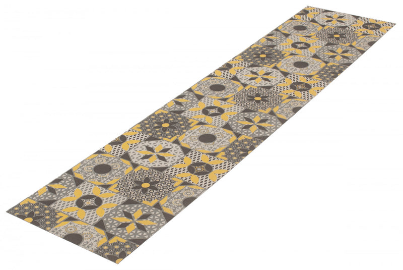 Bellezza Grey 2'2\" x 14'0\" Area Rug