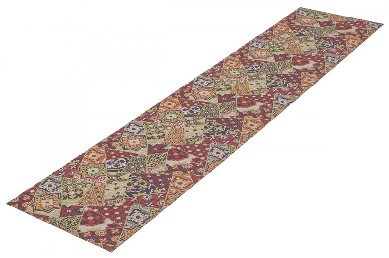 Bellezza Red / Green 2'2\" x 40'0\" Area Rug