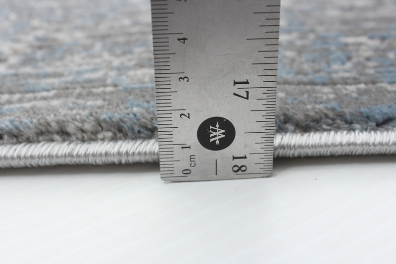 Dayna Blue, Grey Rug 5'3\" X 7'3\" Area Rug