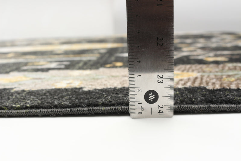 Pine Black Machine Washable Area Rug - 3'0\" x 5'0\"