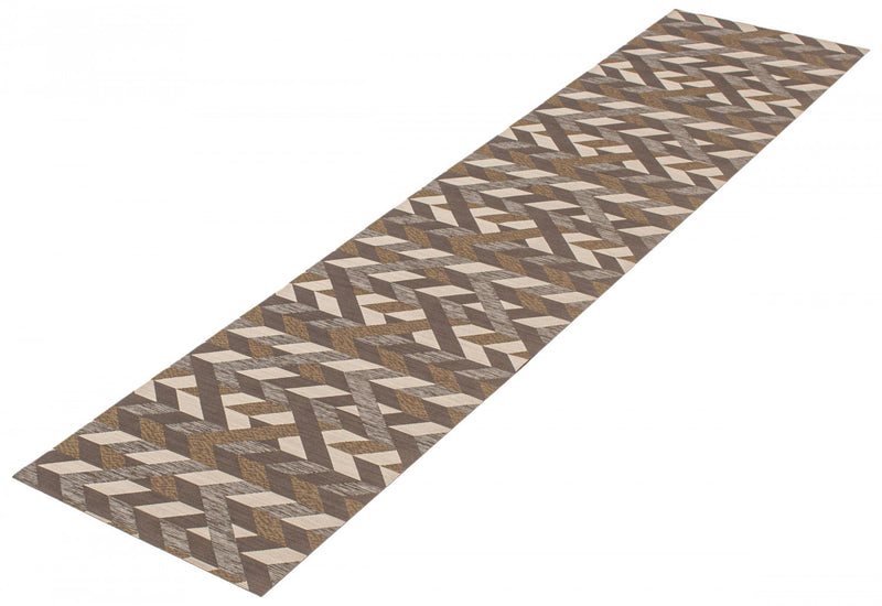 Bellezza Dark Brown 2'2\" x 18'0\" Area Rug