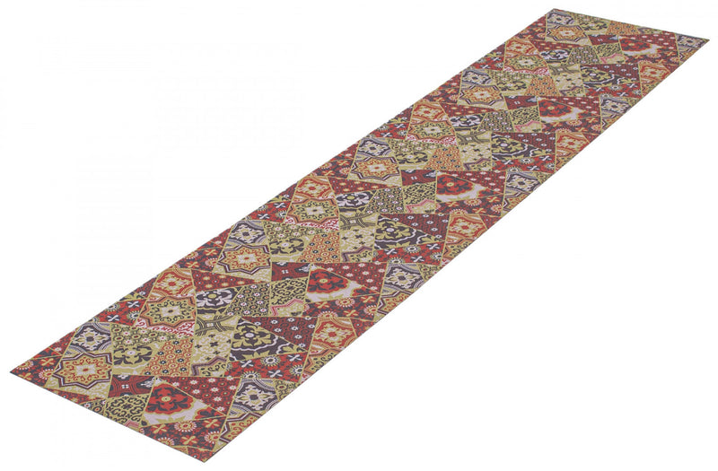Bellezza Red / Green 2'2\" x 30'0\" Area Rug