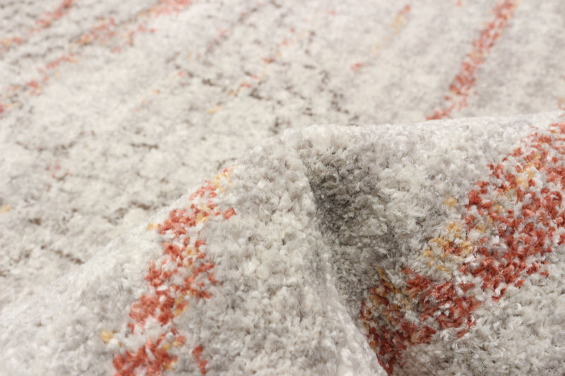 Vera Aztec Ivory/Copper Area Rug - 2'7\" x 8'4\"