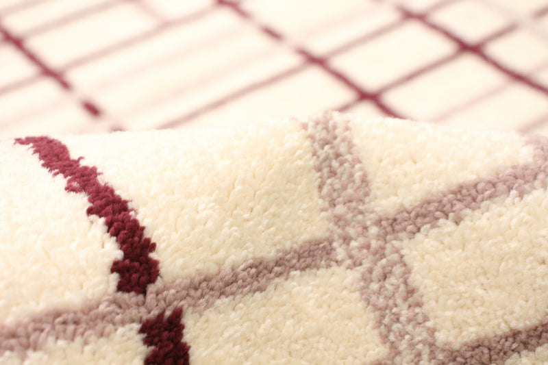 Taite Cream-Bordeaux Area Rug - 7'10\" x 10'2\"