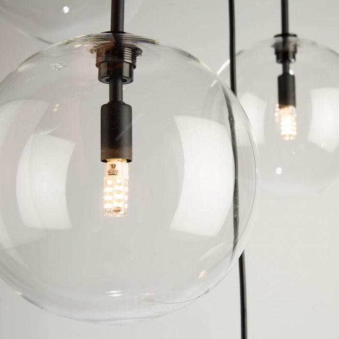 Pinpoint 5-Light Black Pendant