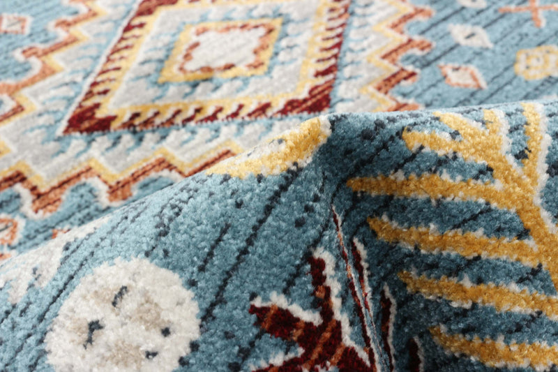 Gypsy Blue Machine Washable Area Rug - 2'6\" x 8'0\"