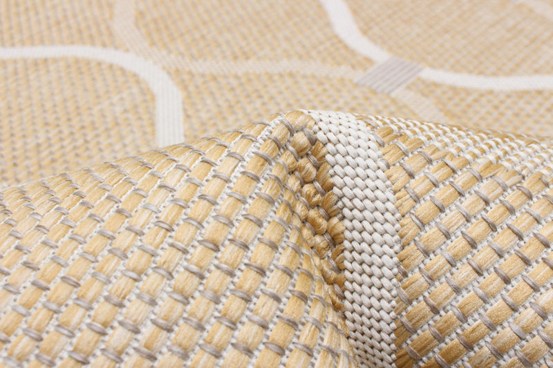 Neisha Abstract Gold Rug 6'7\" X 9'6\" Area Rug