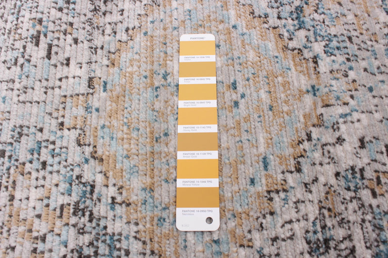 Leandra Taupe/blue Rug 6'7\" X 9'6\" Area Rug