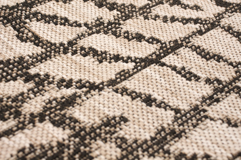 Sadie Safari Silver-Black Area Rug - 3'11\" x 5'7\"