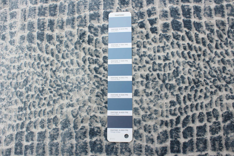 Kecia Blue/cream Rug 8'0\" X 10'0\" Area Rug