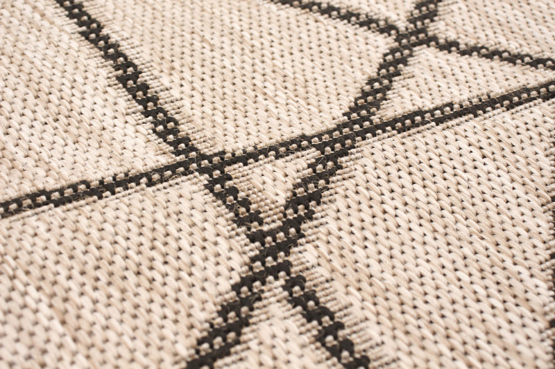 Sadie Abstract Silver-Black Area Rug - 5'3\" x 7'7\"