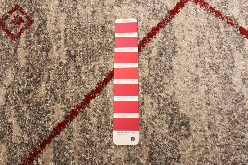 Grande Ivory/Red 3'11\" X 5'7\" Area Rug