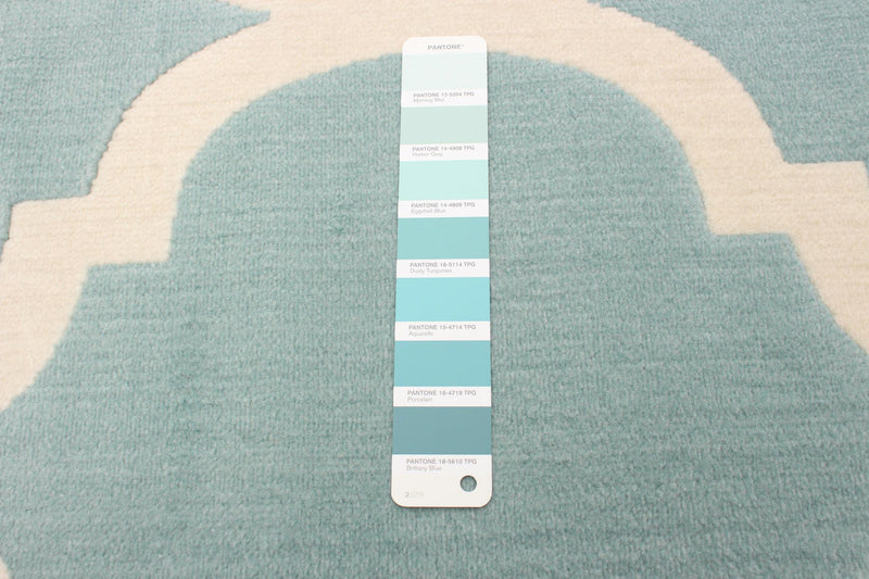 Aliya Aqua 4'7\" x 6'7\" Area Rug