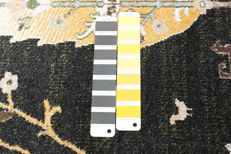 Pine Black Machine Washable Area Rug - 3'0\" x 5'0\"