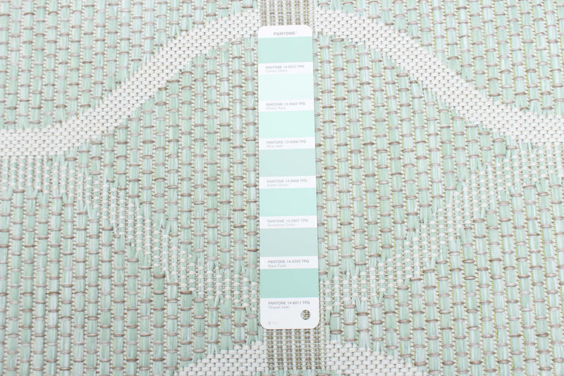 Neisha Abstract Mint Rug 6'7\" X 9'6\" Area Rug