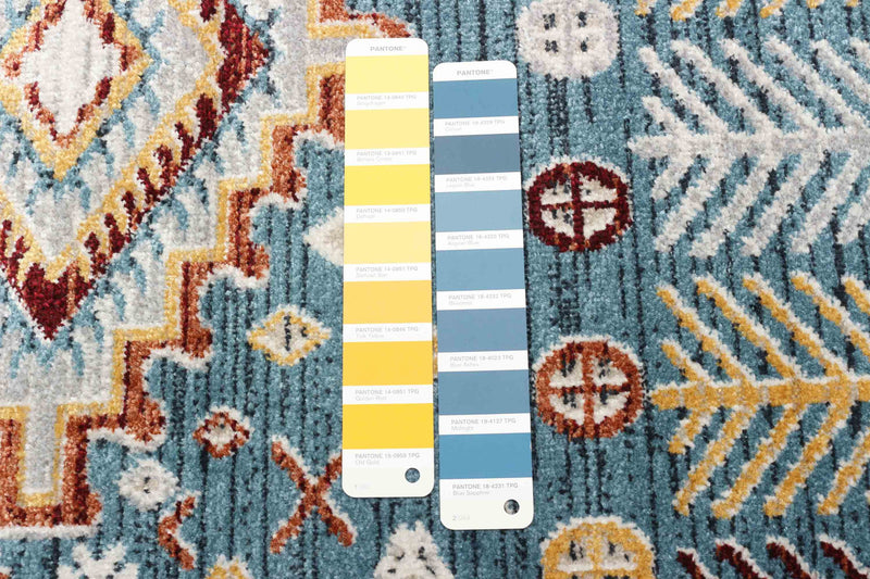 Gypsy Blue Machine Washable Area Rug - 6'0\" x 9'0\"