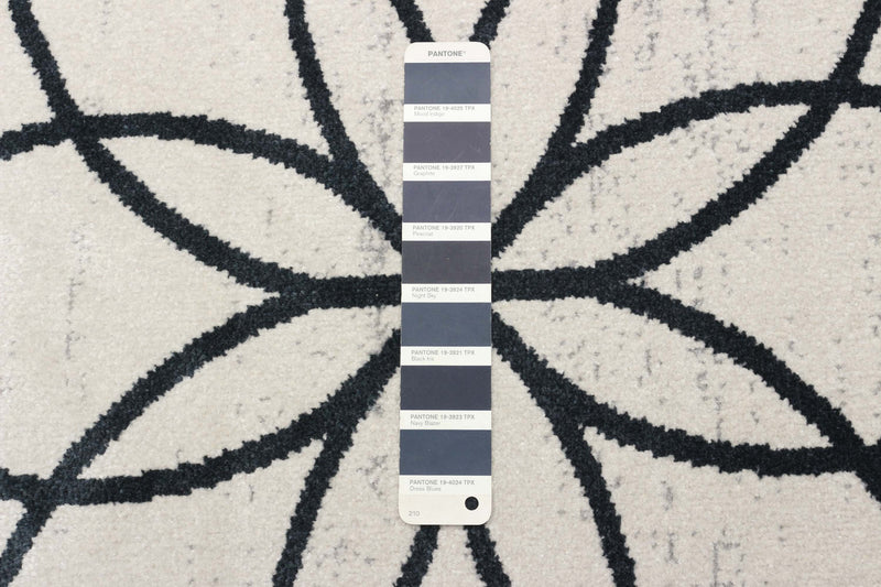 Terali Ivory Machine Washable Area Rug - 5'0\" x 7'0\"