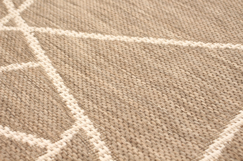 Sadie Abstract Taupe-Champagne Area Rug - 5'3\" x 7'7\"