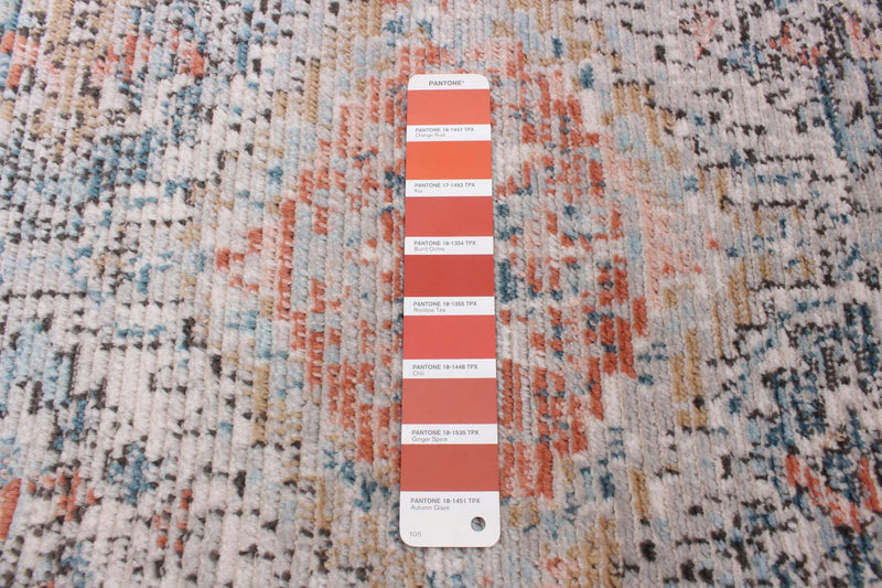 Leandra Copper/bluer Rug 5'3\" X 7'3\" Area Rug