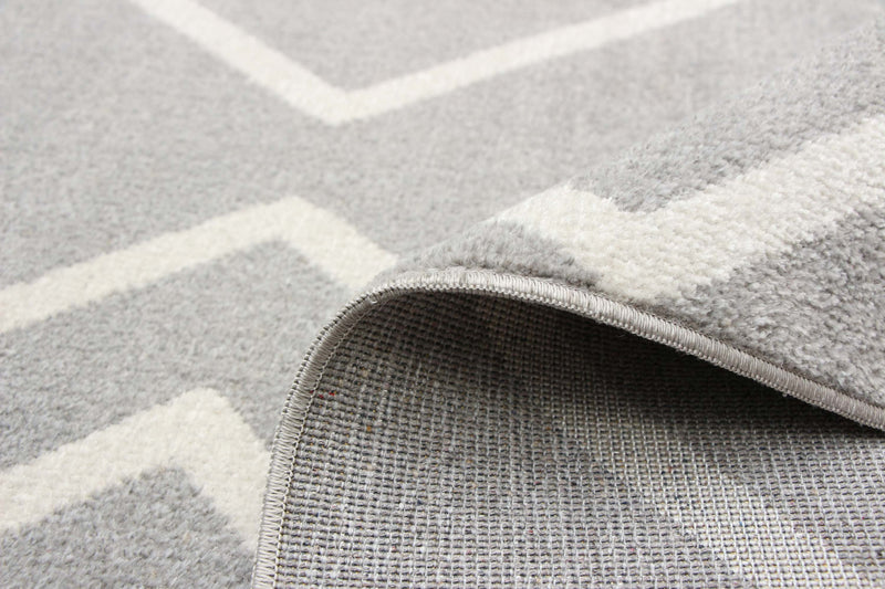 Kenza Grey Machine Washable Area Rug - 3'0\" x 5'0\"