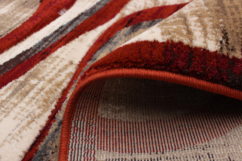 Allonah Red Area Rug - 6'7\" X 9'6\" 