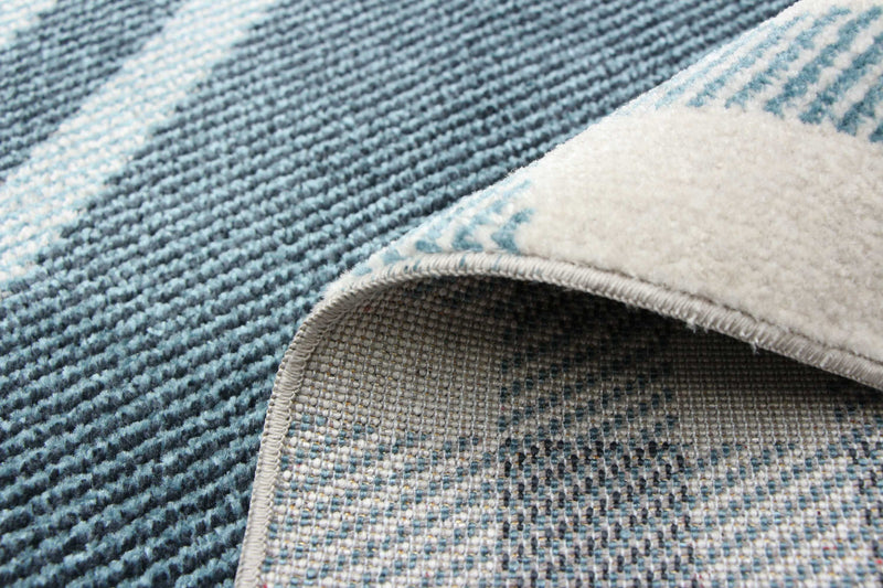 Roma Blue Machine Washable Area Rug - 3'0\" x 5'0\"
