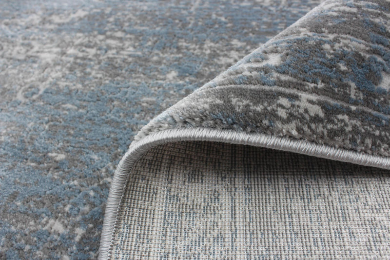 Dayna Blue, Grey Rug 5'3\" X 7'3\" Area Rug