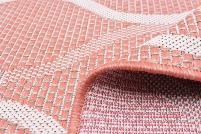 Neisha Abstract Coral Rug 6'7\" X 9'6\" Area Rug