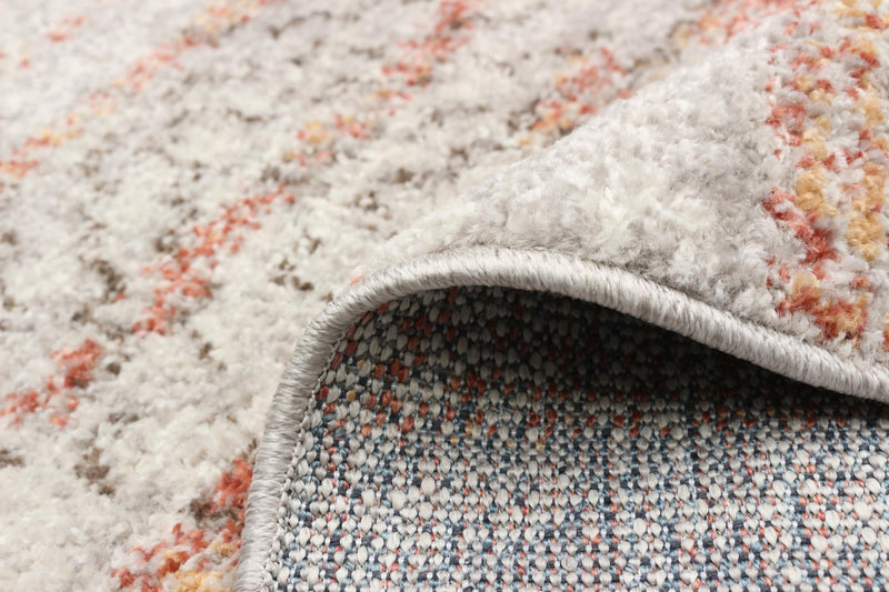 Vera Aztec Ivory/Copper Area Rug - 2'7\" x 8'4\"