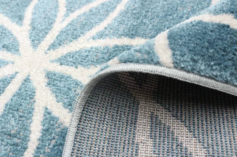 Terali Turquoise Machine Washable Area Rug - 2'6\" x 8'0\"