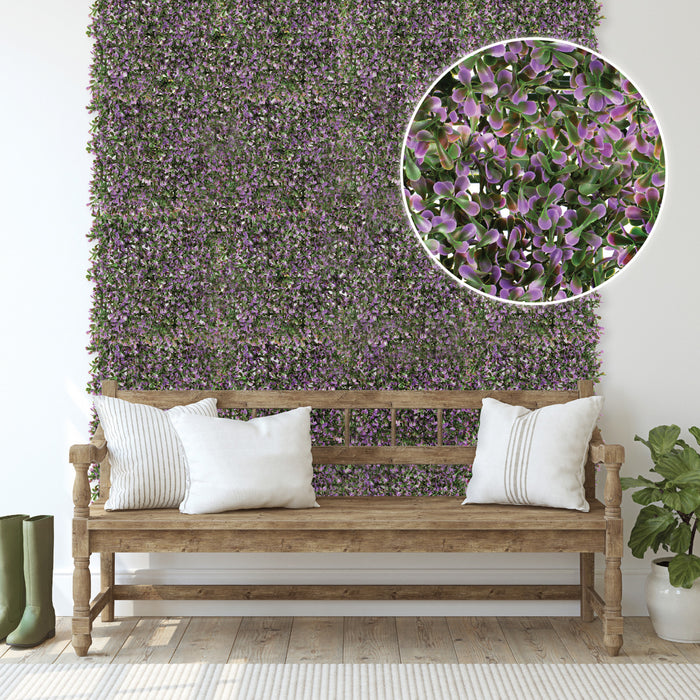 Artificial Lavender 20\"x 20\" Foliage Panel 4 Pieces